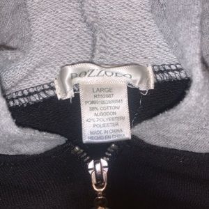 Gray and black sweater